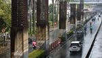 Penampakan Tiang-tiang Monorel Mangkrak di Kuningan