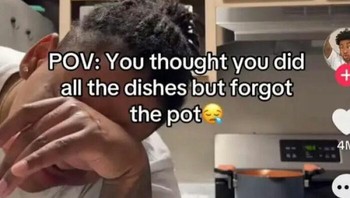 Suka lupa ada panci yang belum dibersihkan. Foto: via Bored Panda