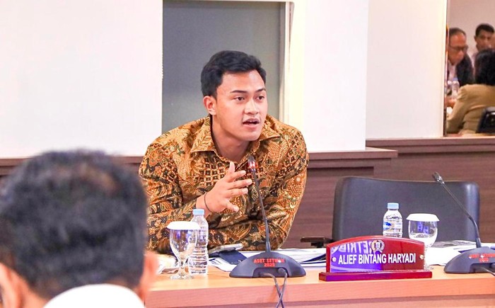 Anggota Dewan Perwakilan Rakyat Daerah (DPRD) Provinsi DKI Jakarta dari Fraksi Partai Gerindra, Alief Bintang Haryadi.