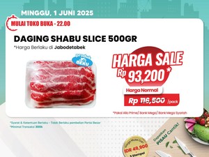 Beli Daging Sapi Slice dan Ayam Broiler Diskon di Transmart Full Day Sale