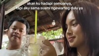 Kegiatan saya lakukan untuk seru bareng, dia sederhana banget, dia pengin kita motoran di sekeliling rumah nyari kuliner. Nonton bareng juga sering, ujar Dustin Tiffani. (Foto: dok Instagram)