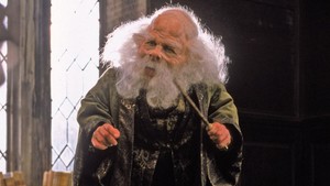 Professor Flitwick ada di momen ketika Hermione ngajarin Ron Its Levi-O-sa, not Levi-o-SAR. Warwick Davis meranin guru Hogwarts ini di semua kemunculan karakternya dalam film saga Harry Potter.