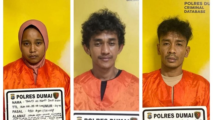 Polres Dumai, Riau, menangkap tiro maling di rumah PNS.