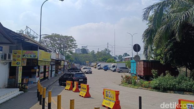 Suasana Rest Area Tol Jagorawi yang Disita Kejagung