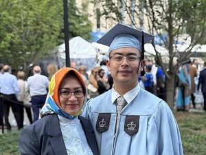 Anak Sulung Airin Raih Gelar MBA di Columbia University