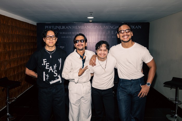 Konser Pertunjukan Membangun & Menghancurkan .Feast digelar di Jakarta International Velodrome pada Sabtu (31/5/2025).