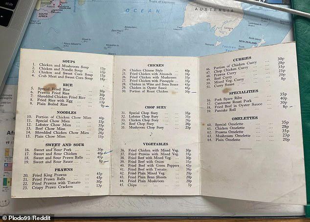Harga Menu Chinese Food dari Tahun 1970 Bikin Kaget, Mulai Rp 3 Ribuan!