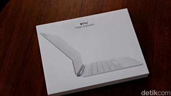 Apple memperkenalkan iPad Air dengan chip M3 yang andal dan Magic Keyboard baru. iPad Air dengan M3 menghadirkan performa dan portabilitas yang lebih memukau. Foto: Adi Fida Rahman/detikINET