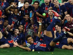 Penantian PSG akan gelar juara Liga Champions akhirnya tuntas pada 2025. Ousmane Dembele dkk. juara setelah mengalahkan Inter Milan. Foto: REUTERS/Kai Pfaffenbach