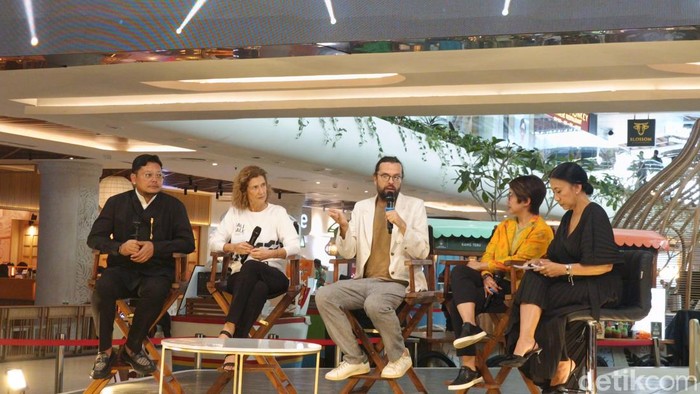 Press conference Bali International Film Festival (Balinale) edisi ke-18 di Icon Bali Mall, Denpasar, Bali pada Minggu (1/6/2025). (Ni Made Lastri Karsiani Putri-detikBali)