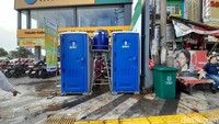 Titik toilet terakhir berada di persimpangan jalan Margonda Raya dan jalan Juanda. Ini merupakan CFD kelima Kota Depok setelah pertama kali dilaksanakan pada 4 Mei 2025. (Foto: DetikHealth/Averus Al Kautsar)