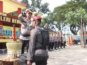133 Polisi Bojonegoro Tempuh Long March 30 Km untuk Pembaretan