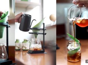 Uniknya Kopi yang Diseduh Pakai Dripper Daun Bambu