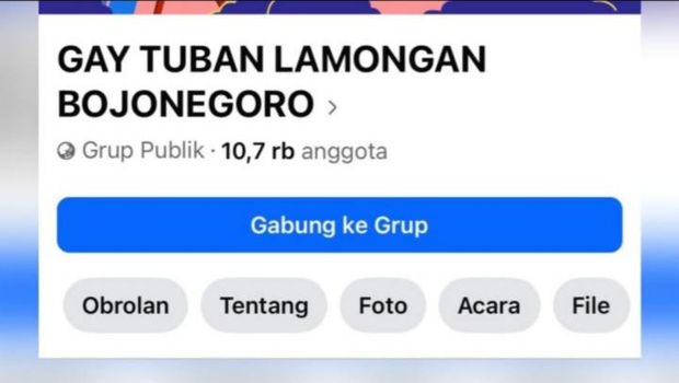Grup Facebook Gay Tuban Lamongan Bojonegoro