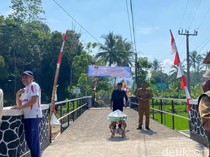 Asyik, Jembatan Ciembe Cianjur Rampung Diperbaiki