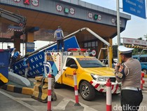 3 Gardu di Gerbang Tol Ciawi 2 Rusak Imbas Diseruduk Truk Rem Blong