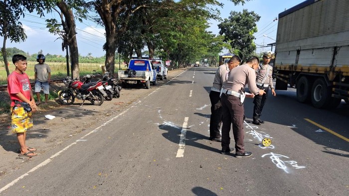 Lokasi kecelakaan di Pasuruan