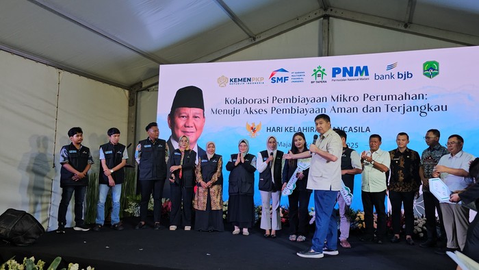 Menteri Perumahan dan Kawasan Permukiman (PKP) RI, Maruarar Sirait mengunjungi Kabupaten Majalengka, Jawa Barat, pada Minggu (1/6).