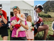 Foto: Momen Pelari Ultramarathon Jajal 100 Km Sambil Menyusui Buah Hatinya