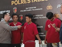 Begal Berparang yang Bacok Marbot Masjid di Palembang Ditangkap