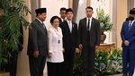 Potret Prabowo, Gibran dan Megawati Tampil Bareng di Satu Acara