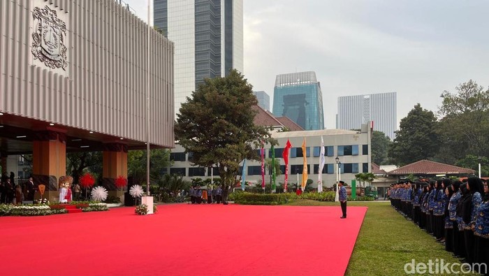 Upacara Hari Lahir Pancasila di Balai Kota Jakarta. (Anggi/detikcom)