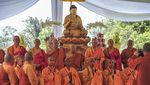 Candi Kedaton Jadi Saksi Penahbisan Biksu dan Samanera di Muarajambi