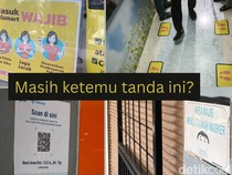 Jejak Pandemi yang Tersisa, Stiker Wajib Masker hingga QR Code PeduliLindungi