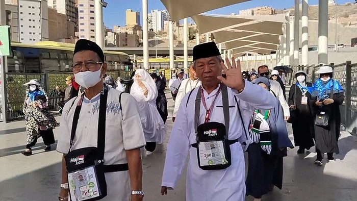 Jemaah haji Indonesia. (Haris/detikcom)