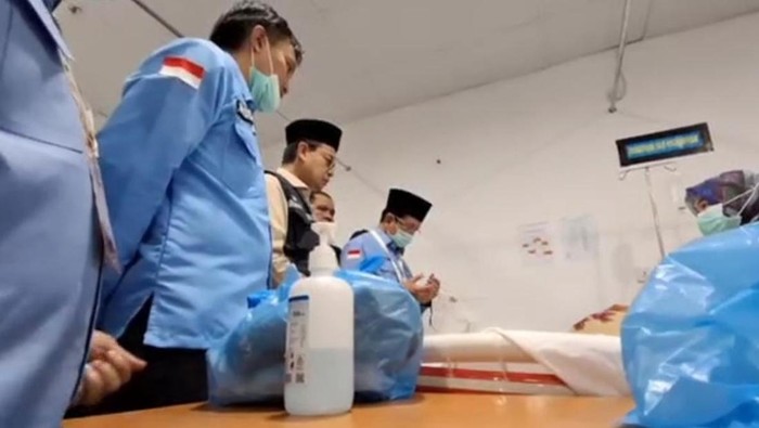 Menag Nasaruddin Umar bersyukur Arab Saudi memberi keringanan Klinik Kesehatan Haji Indonesia bisa melayani jemaah haji Indonesia. (Haris/detikcom)