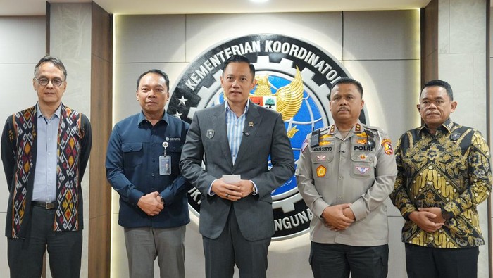 Menko Bidang Infrastruktur dan Pembangunan Kewilayahan RI, AHY siap bersinergi dengan Korlantas Polri menindak kendaraan overload dan overdimension. (dok.Polri)