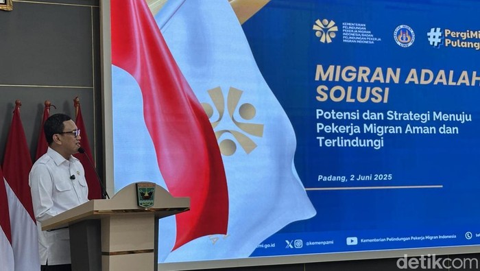 Menteri Pelindungan Pekerja Migran Indonesia (P2MI), Abdul Kadir Karding. (Jeka Kampai/detikSumut)