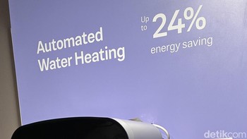 Masih di kategori air dan pemanas, Modena menghadirkan Storage Water Heater (atas) dengan kapasitas penyimpanan air hingga 15 liter dan Smart Instant Water Heater. Foto: Virgina Maulita Putri/detikINET