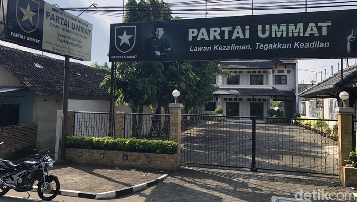 Suasana kantor DPW Partai Ummat DIY,  Kotagede, Kota Jogja, Selasa (3/6/2025).