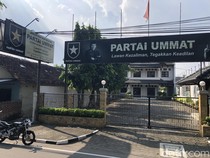 Suasana Kantor DPW Partai Ummat DIY Usai Pengurus Bubarkan Diri