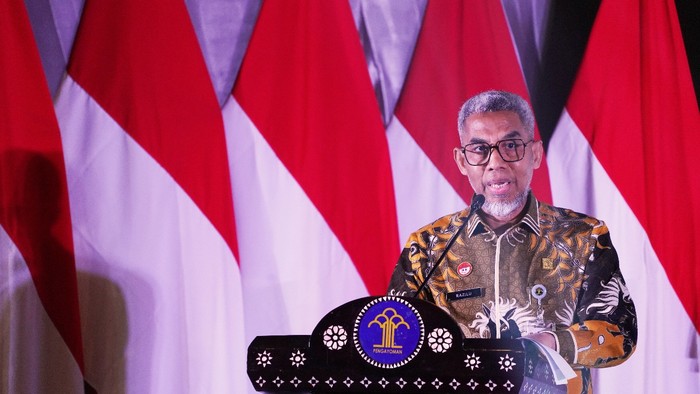 Acara Expose Kinerja Satu Dekade dan Apresiasi Kekayaan Intelektual Dalam Rangka Hari Kekayaan Intelektual Sedunia Tahun 2025 di Graha Pengayoman, Jakarta, Rabu (4/7/2025).