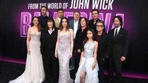 Para bintang Ballerina termasuk Keanu Reeves si John Wick. FilmMagic/Steve Granitz