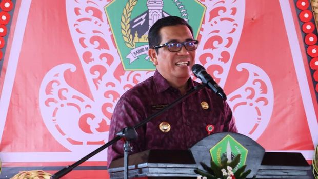 Bupati Tabanan, I Komang Gede Sanjaya, membuka Musrenbang RPJMD Semesta Berencana 2025-2029 di Gedung I Ketut Maria, Rabu (4/6/2025). (Dok. Humas Tabanan)