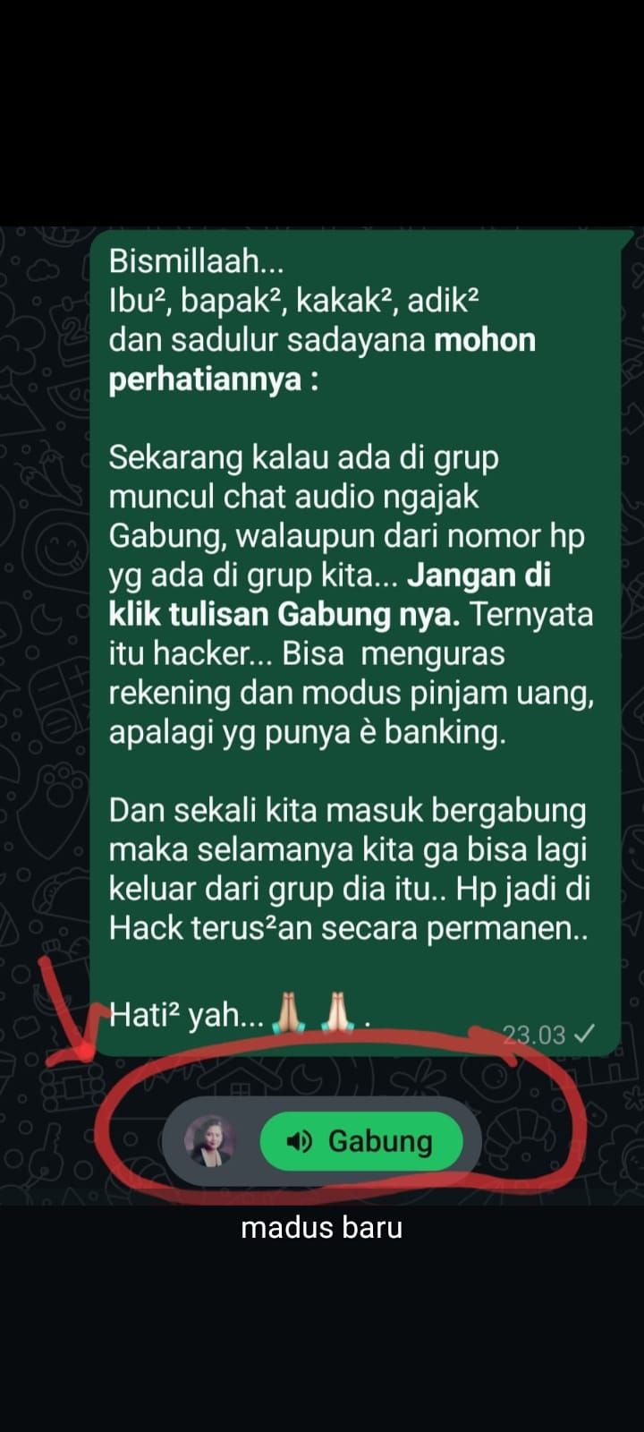 Chat Audio WhatsApp