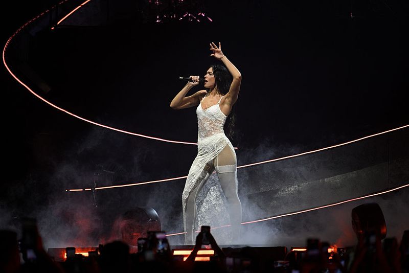 AMSTERDAM, NETHERLANDS - JUNE 03: (EDITORIAL USE ONLY)(AGENCY EXCLUSIVE ACCESS) Dua Lipa performs on stage during Radical Optimism European Tour Movistar at Ziggo Dome on June 03, 2025 in Amsterdam, Netherlands. (Photo by Kristy Sparow/Getty Images for ABA)