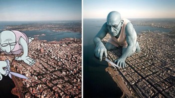 Mengunting jalanan... Foto: Lucas Levitan via Boredpanda