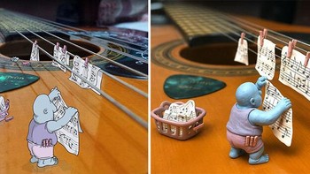 Karya yang dulunya sketsa kini lebih realistis. Foto: Lucas Levitan via Boredpanda