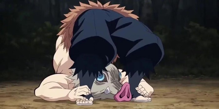 Inosuke di Demon Slayer: Kimetsu no Yaiba Infinity Castle
