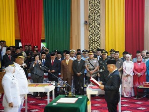 Kapolda Riau Hadiri Pelantikan Bupati dan Wakil Bupati Siak