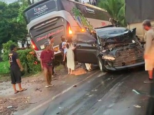 5 Kendaraan Terlibat Kecelakaan Beruntun di Banyuasin, 1 Orang Luka Berat