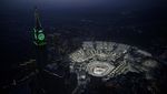 Masjidil Haram Bercahaya di Gelap Malam Makkah