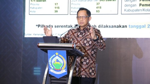 Mendagri dalam Musyawarah Perencanaan Pembangunan (Musrenbang) Rencana Pembangunan Jangka Menengah Daerah (RPJMD) 2025–2029 dan Rencana Kerja Pemerintah Daerah (RKPD) 2026 Provinsi Nusa Tenggara Barat (NTB) di Hotel Lombok Raya, Rabu (4/6/2025).