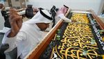 Disulam Benang Emas! Begini Proses Pembuatan Kiswah Kakbah di Makkah