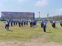 Tari 7 Kebiasaan Anak Indonesia Tandai Penutupan TMMD Ke-124 di Lamongan