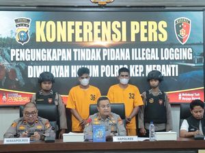 Nahkoda dan ABK Kapal Pembawa Kayu Ilegal di Meranti Riau Jadi Tersangka